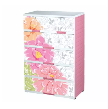 Premio Platinum Wardrobe Daisy 5 Step - Pink White