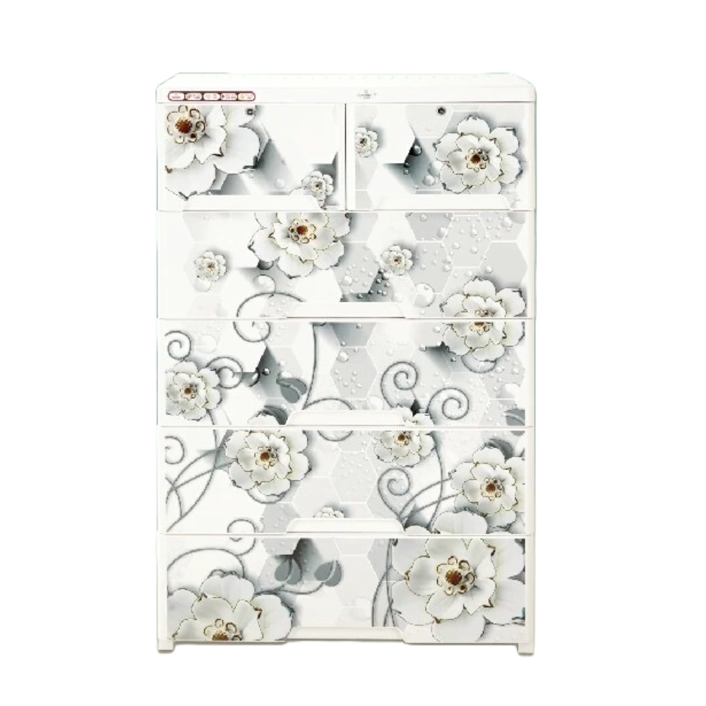 RFL Wardrobe Double 5D KD Elite HD - White Pearl