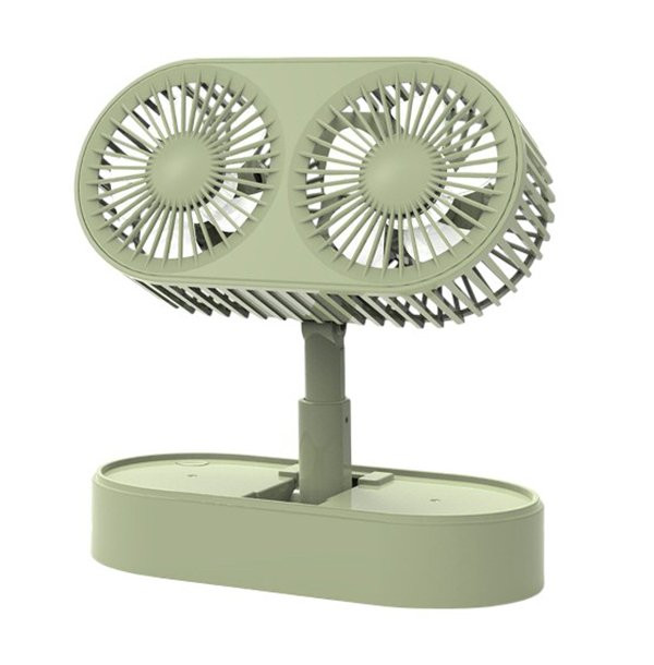 Double Motor Folding Table Top Fan